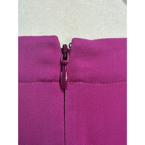 Lafayette 148 Blouse Size 12 100% Silk Scoop Neck Sleeveless Tank Lined Fuschia - Picture 4 of 7